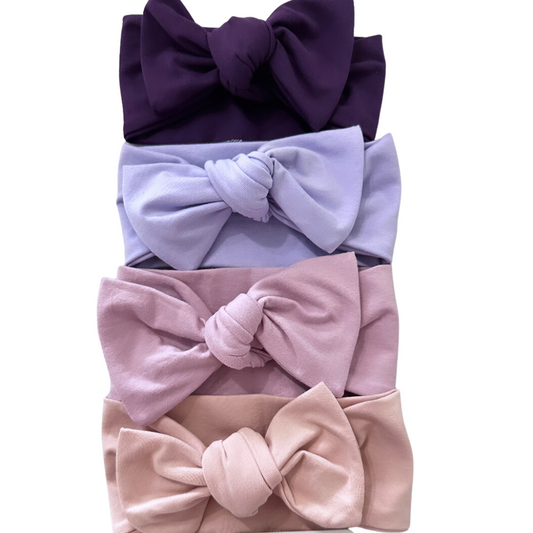 Purple head ties