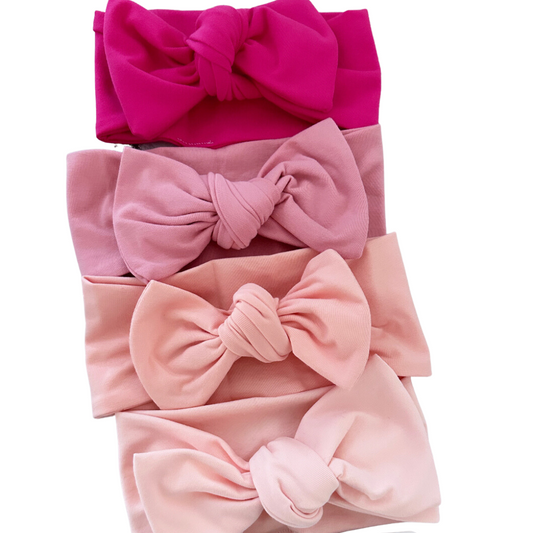 Pink head ties