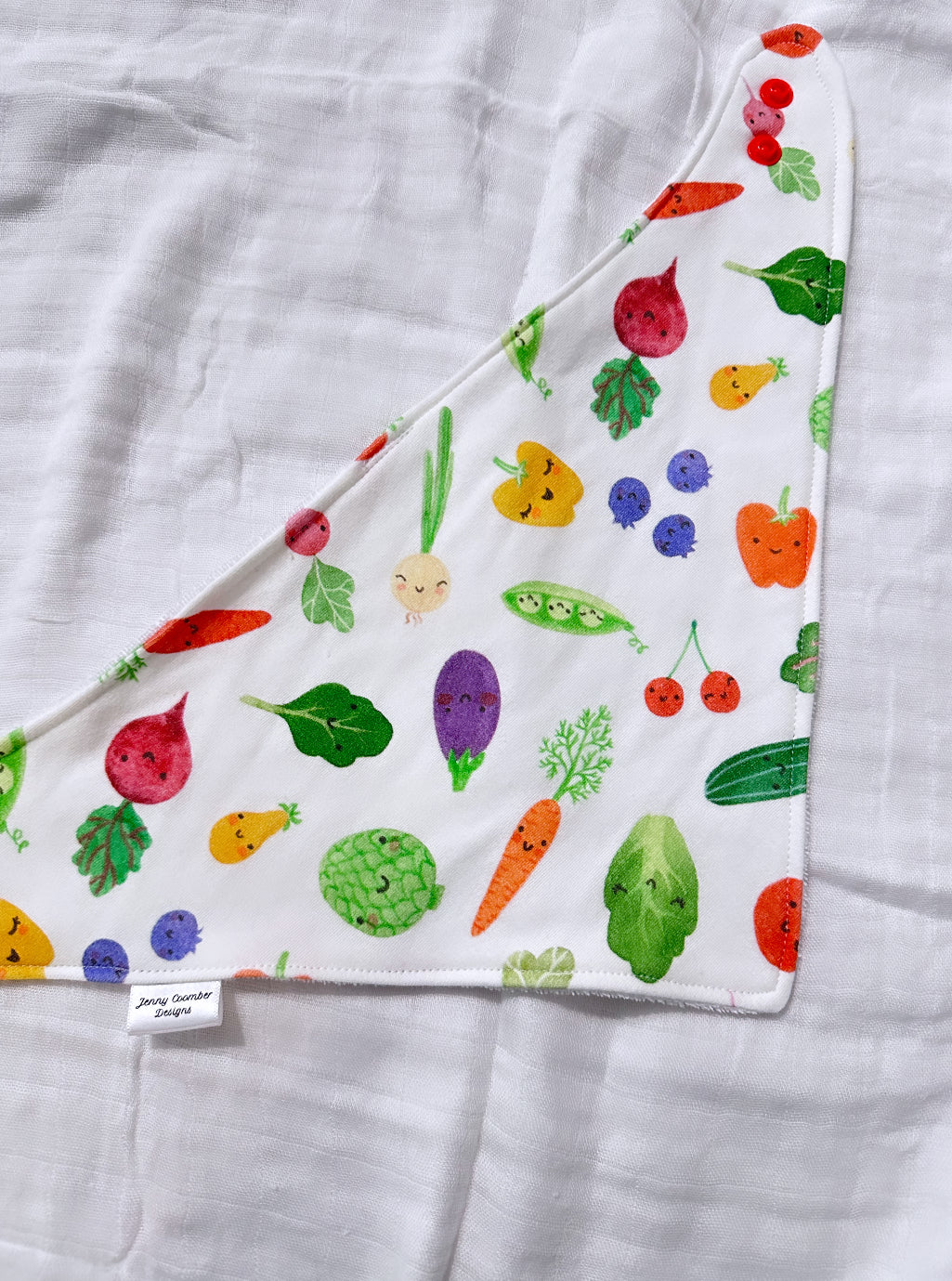 Vegetable garden bandana bib