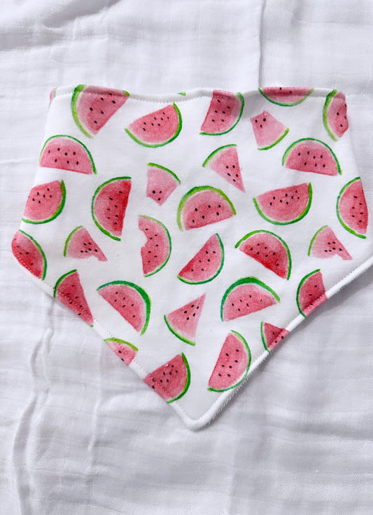 Watermelon bandana bib