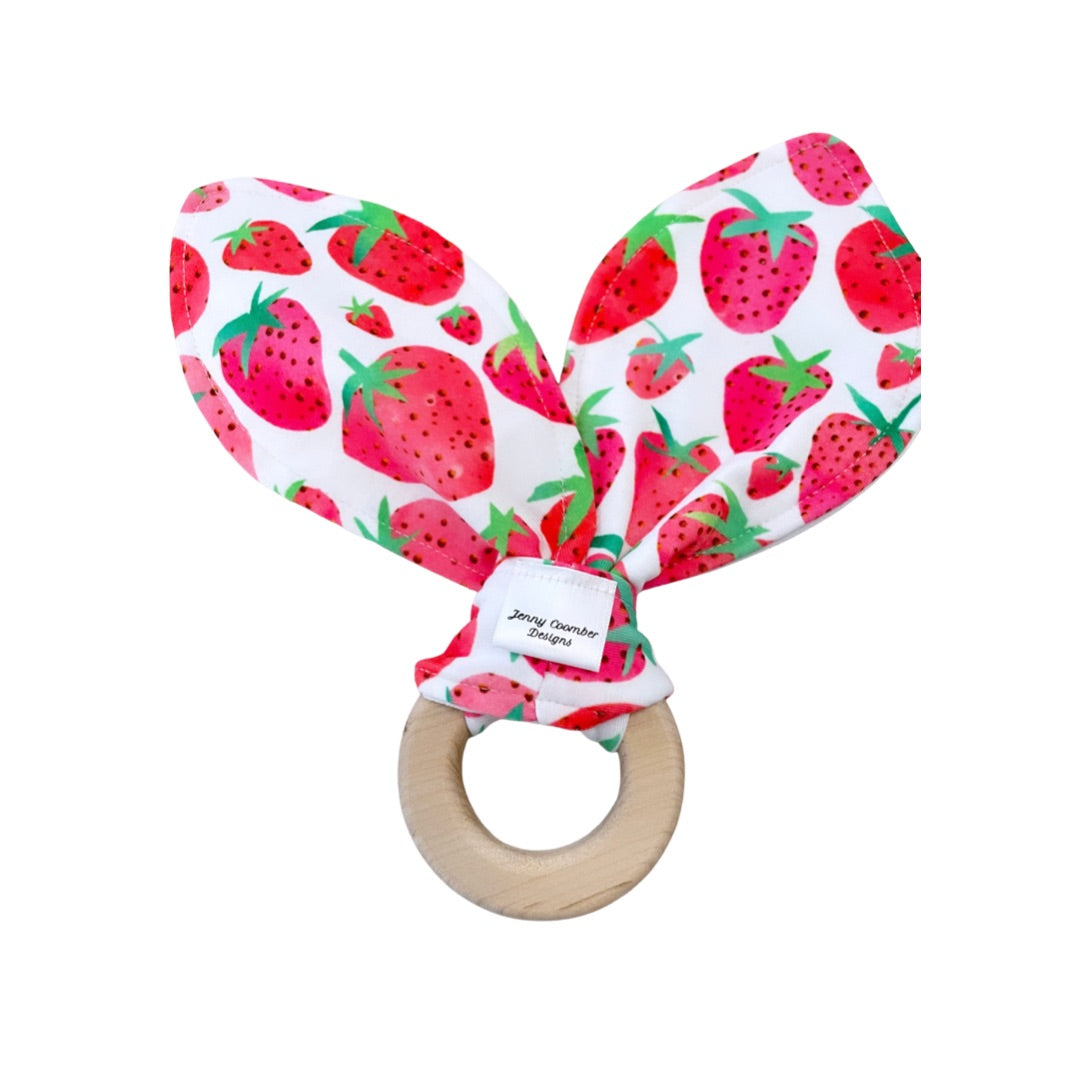 Strawberry teether