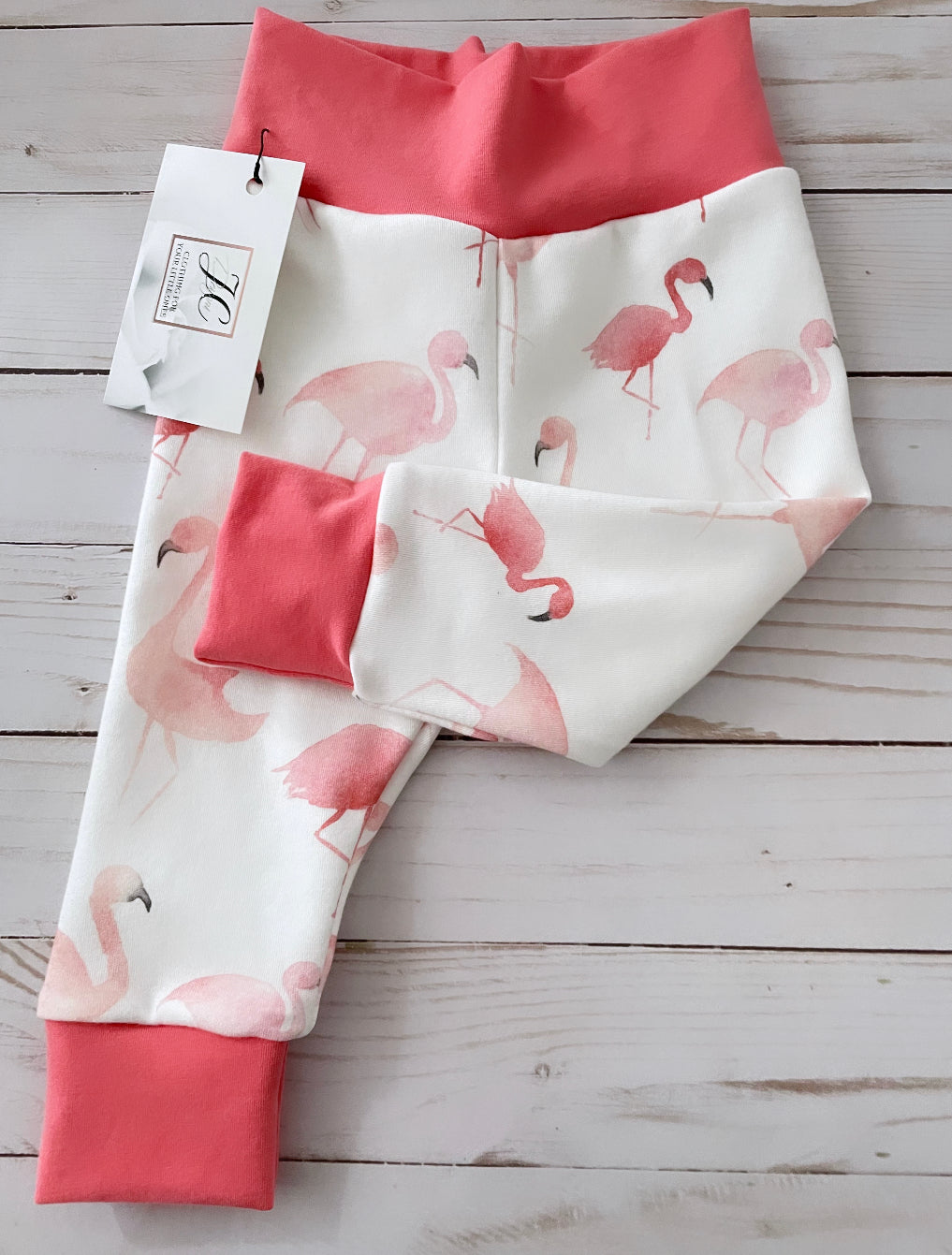 Flamingo baby leggings
