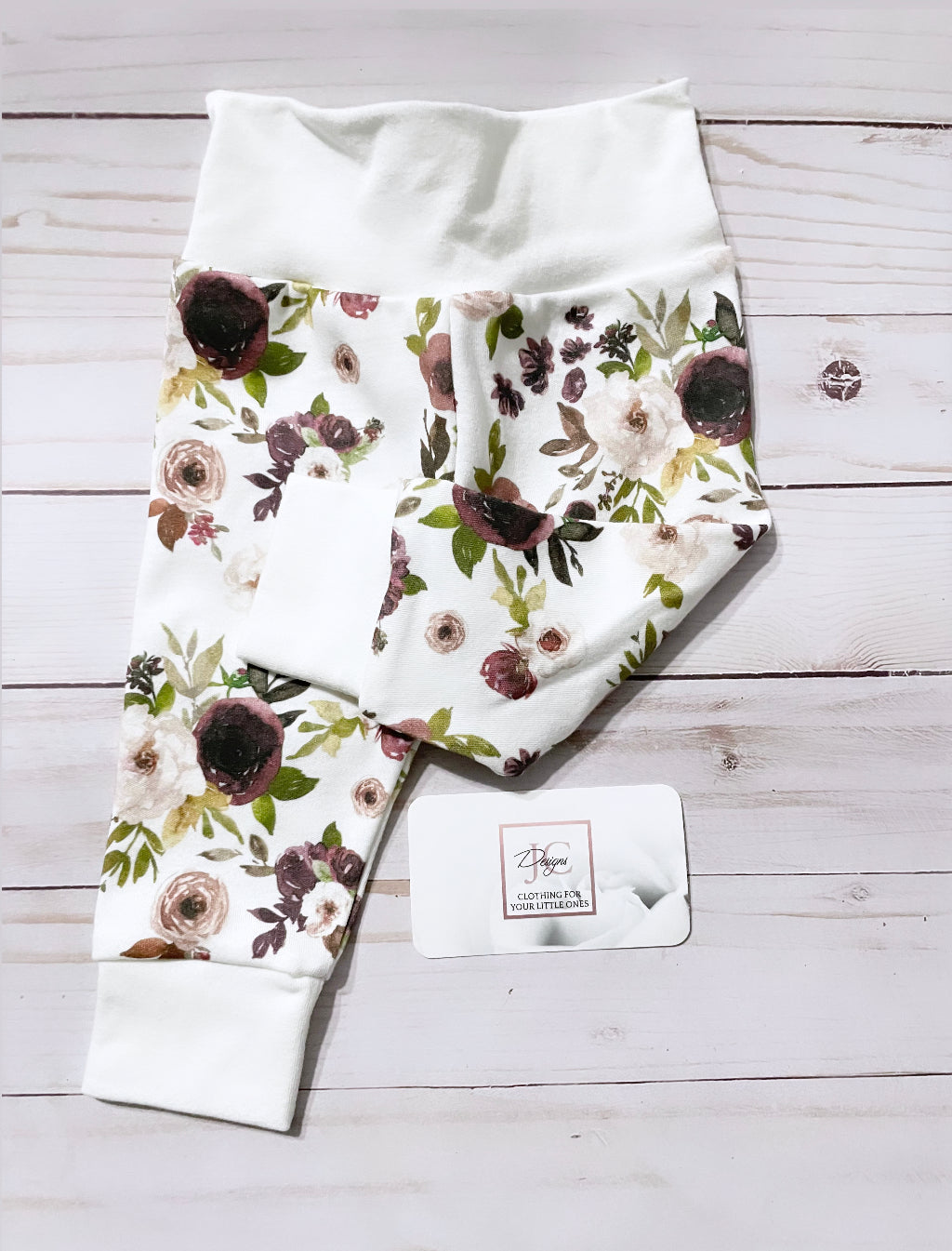 Dusty plum floral outfit