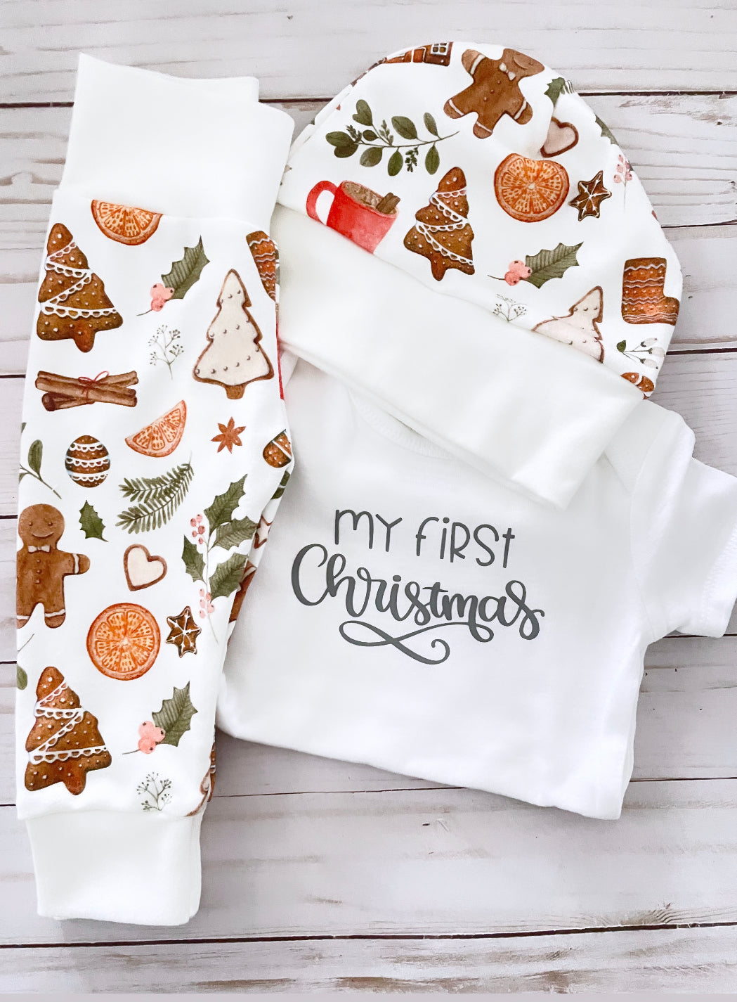 Gingerbread baby outfit